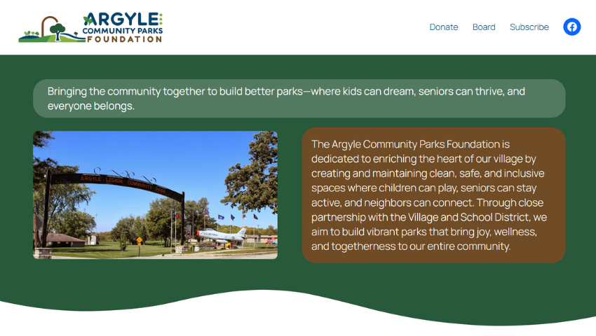 Argyle Parks Website