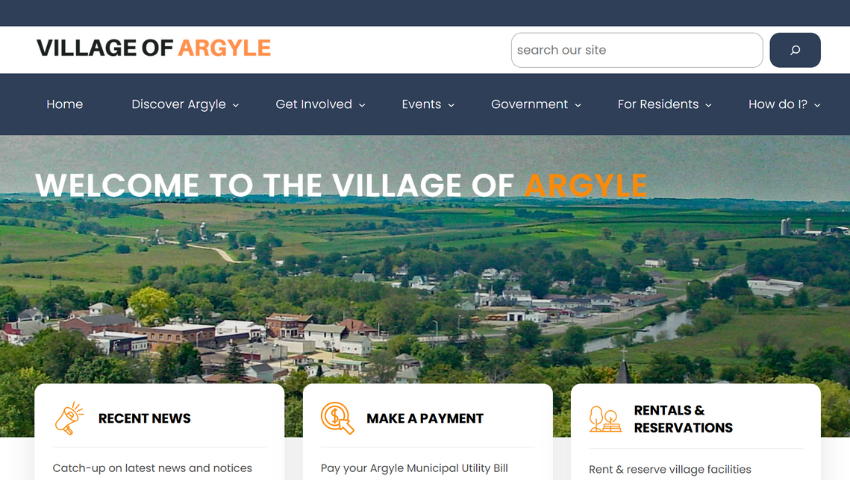 Village of Argyle website