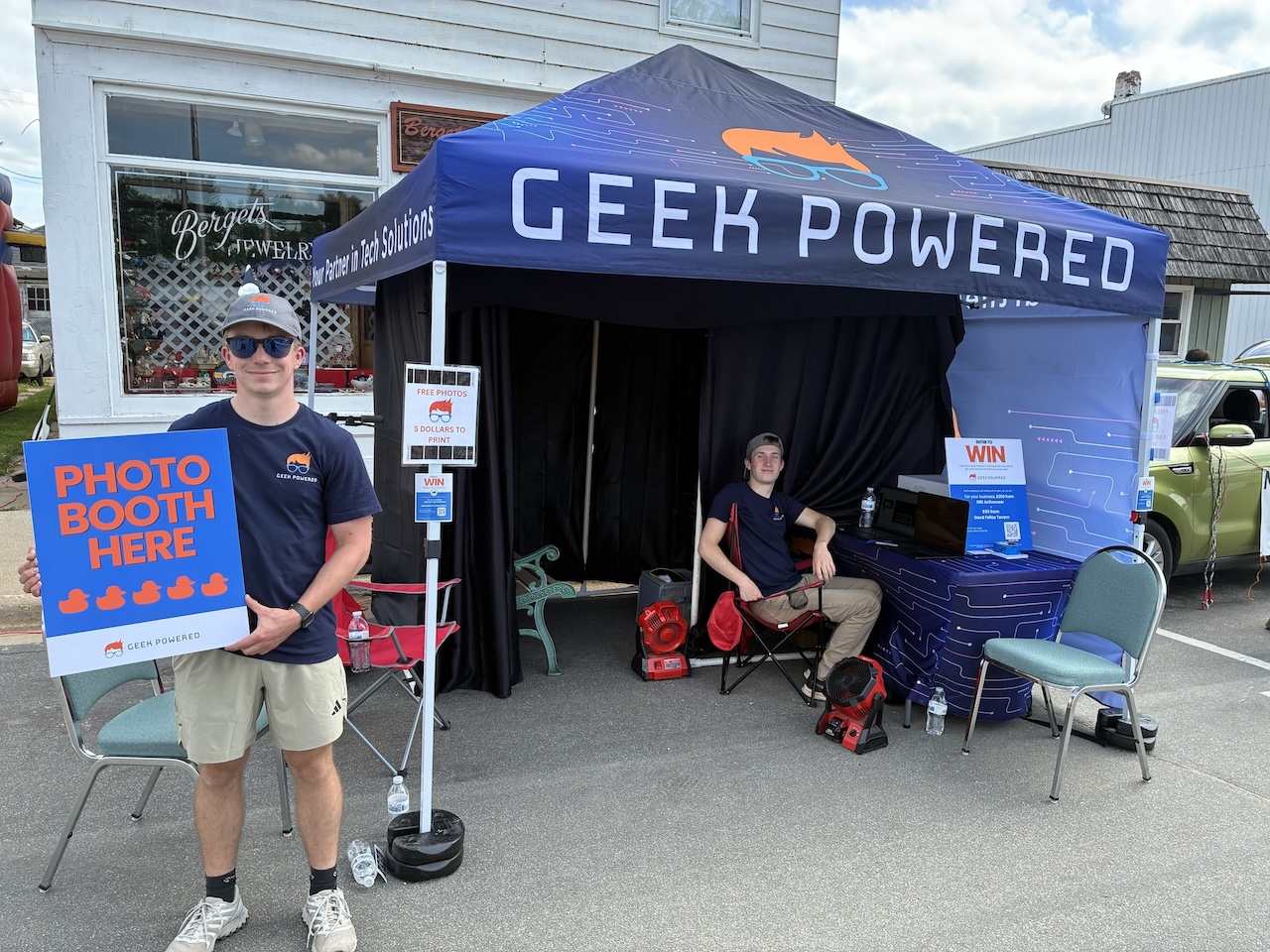 Geek Powered Photo Booth — Available for Rent